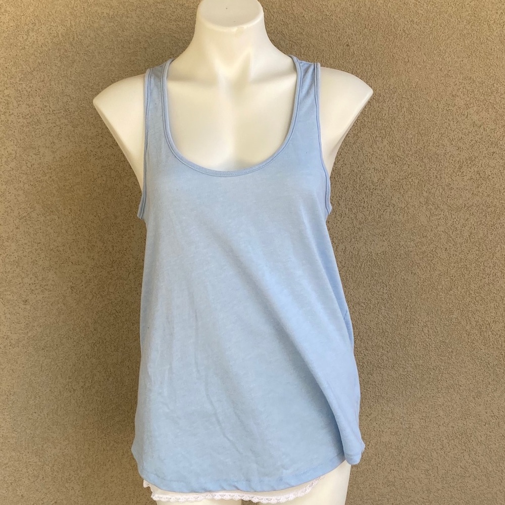 Baby Blue High Low Hem Summer Favorite Tee